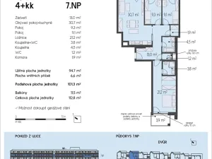 Prodej bytu 4+kk, Brno, Rybářská, 94 m2