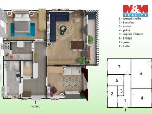 Prodej bytu 3+1, Hostivice, Na Pískách, 100 m2