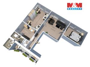 Pronájem bytu 3+1, Chomutov, Ruská, 92 m2