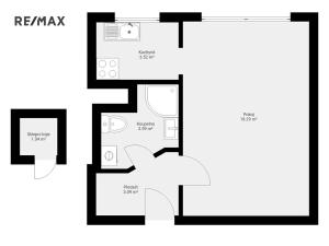 Pronájem bytu 1+1, Praha - Háje, Hekrova, 31 m2