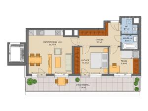 Prodej bytu 3+kk, Praha, Hugo Haase, 65 m2