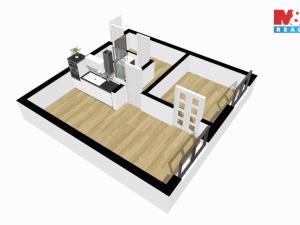 Pronájem bytu 2+kk, Nymburk, Generála Antonína Sochora, 41 m2