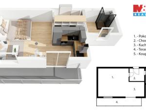 Prodej bytu 1+kk, Vrbno pod Pradědem, Žižkova, 31 m2