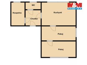 Prodej bytu 2+1, Chřibská - Horní Chřibská, 54 m2