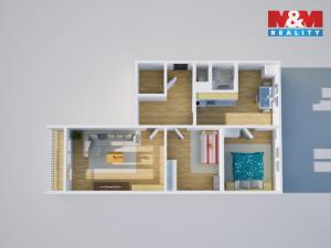 Prodej bytu 3+1, Ústí nad Labem - Krásné Březno, Družstevní, 65 m2