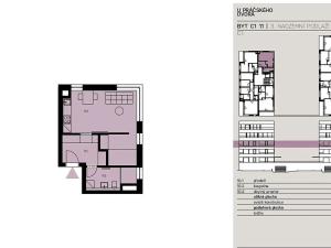 Prodej bytu 1+kk, Praha, Práčská, 38 m2