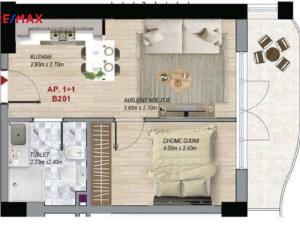 Prodej bytu 2+kk, Qerret, Kavaja, Albánie, 35 m2