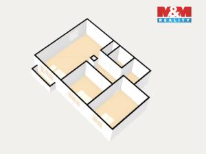 Prodej bytu 3+kk, Orlová - Lutyně, Školní, 67 m2