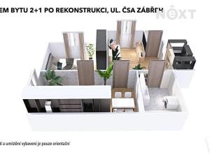 Pronájem bytu 2+1, Zábřeh, Československé armády, 32 m2