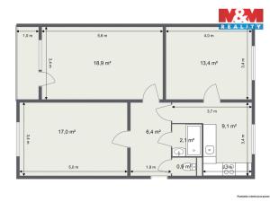 Prodej bytu 3+1, Hroznětín, Sídliště, 73 m2