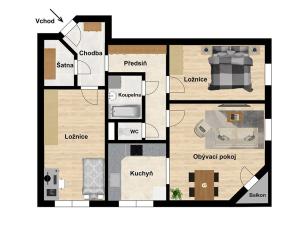 Prodej bytu 3+1, Liberec, Křížová, 75 m2