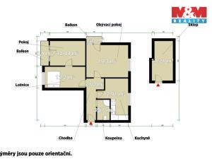 Prodej bytu 3+1, Klatovy - Klatovy IV, Studentská, 68 m2