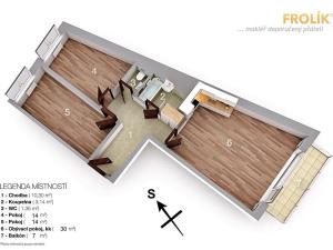 Pronájem bytu 3+kk, Praha - Košíře, Starokošířská, 75 m2