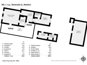Prodej vícegeneračního domu, Netolice, Václavská, 100 m2