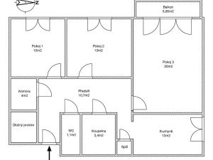 Prodej bytu 3+1, Brno, Kárníkova, 77 m2