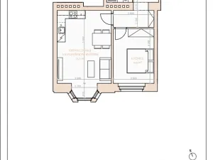 Pronájem bytu 2+kk, Praha - Vinohrady, 49 m2