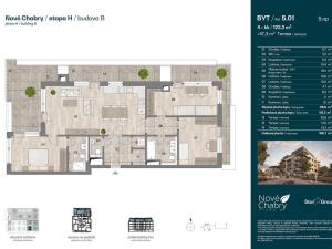 Prodej bytu 4+kk, Praha - Dolní Chabry, Domašínská, 119 m2