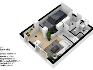 Pronájem rodinného domu, Praha - Háje, Exnárova, 110 m2