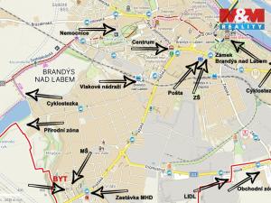 Pronájem bytu 2+kk, Brandýs nad Labem-Stará Boleslav, U Rokle, 52 m2