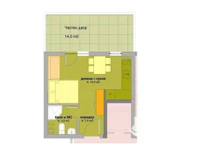 Prodej bytu 1+kk, Bjala, Bulharsko, 39 m2