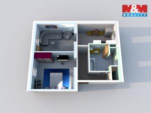 Prodej bytu 2+1, Kolín - Kolín II, Bachmačská, 50 m2