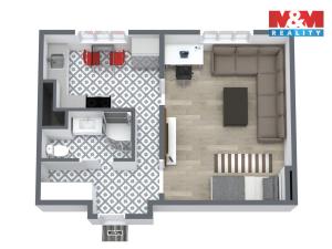 Prodej bytu 1+1, Habartov, Gagarinova, 36 m2