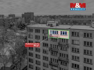 Prodej bytu 3+1, Orlová - Lutyně, Kpt. Jaroše, 72 m2