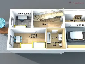 Pronájem rodinného domu, Brno, Dubová, 160 m2