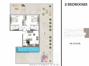 Prodej bytu 2+kk, Dubaj, Spojené arabské emiráty, 70 m2