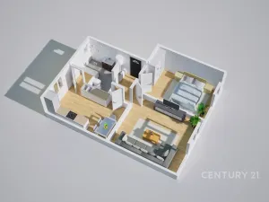 Pronájem bytu 2+1, Děčín, Ruská, 50 m2