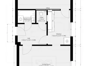 Pronájem bytu 2+kk, Brandýs nad Labem-Stará Boleslav, Komenského nám., 51 m2