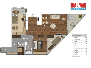 Prodej bytu 3+kk, Praha - Horní Měcholupy, Mantovská, 90 m2