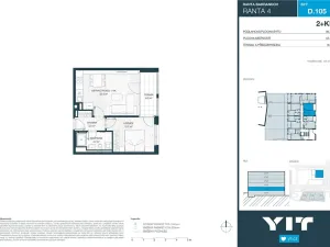 Prodej bytu 2+kk, Praha - Hlubočepy, Wassermannova, 43 m2