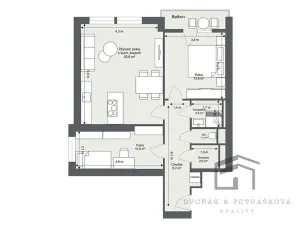 Pronájem bytu 3+kk, Praha - Libeň, Sokolovská, 64 m2