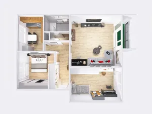 Pronájem bytu 3+1, Smržovka, Luční, 79 m2