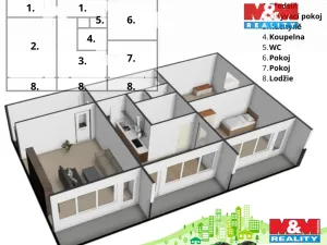 Prodej bytu 3+1, Chomutov, Seifertova, 64 m2