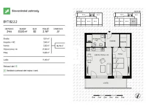 Prodej bytu 2+kk, Olomouc, Loudova, 54 m2