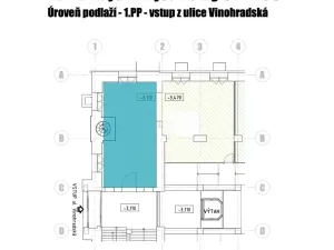 Pronájem obchodního prostoru, Praha - Vinohrady, Vinohradská, 70 m2