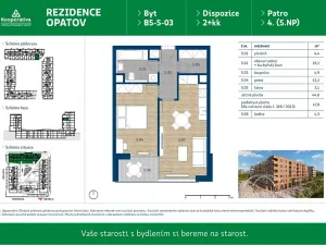 Pronájem bytu 2+kk, Praha - Chodov, Líbalova, 47 m2