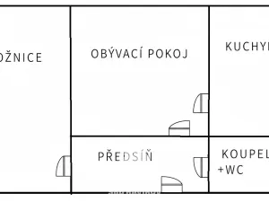Prodej bytu 2+1, Havířov, Nákupní, 43 m2