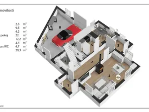 Prodej rodinného domu, Krouna, 111 m2