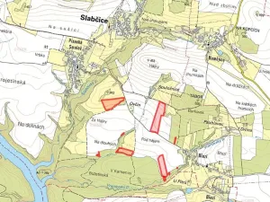 Prodej pole, Slabčice, 77267 m2