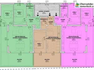 Prodej bytu 2+kk, Povljana, Chorvatsko, 44 m2