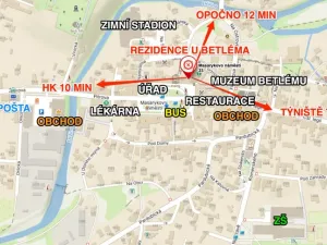 Pronájem bytu 1+kk, Třebechovice pod Orebem, Masarykovo náměstí, 37 m2