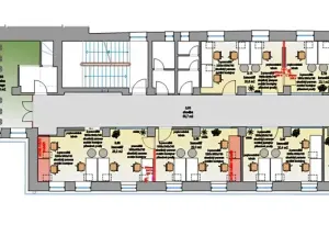 Pronájem kanceláře, Praha - Nové Město, Karlovo náměstí, 1110 m2