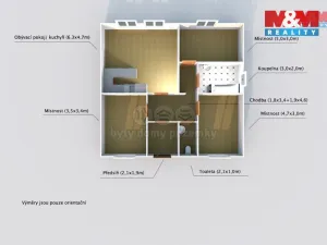 Pronájem rodinného domu, Kyšice, Jižní, 100 m2