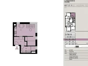 Prodej bytu 2+kk, Praha, Práčská, 43 m2