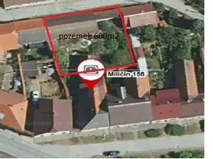Prodej pozemku pro bydlení, Miličín, 600 m2