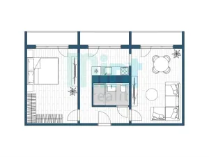 Prodej bytu 2+1, Ostrava, Gen. Sochora, 52 m2