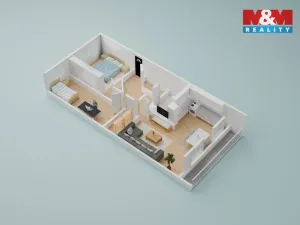 Prodej bytu 3+1, Teplice - Prosetice, Rovná, 67 m2